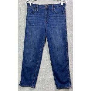 Madewell Stovepipe Jeans Size 32 High Rise Straight Leg Style MB466